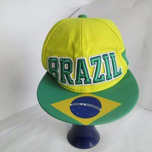 Classic Brazil Flag Embroidered Hat, Brazilian Flag Baseball Cap, Brazil Soccer